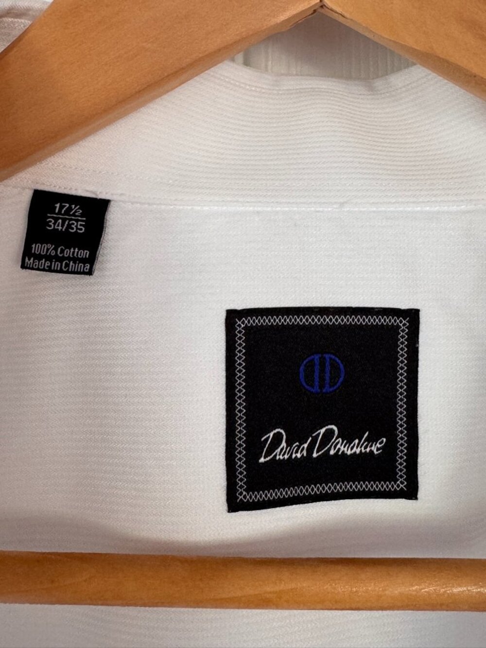 Refined! David Donahue White Twill Dress Shirt | - Picture 3 of 5